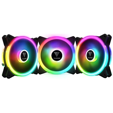 Gamdias AEOLUS M2-1203: Kit Fans RGB 120mm