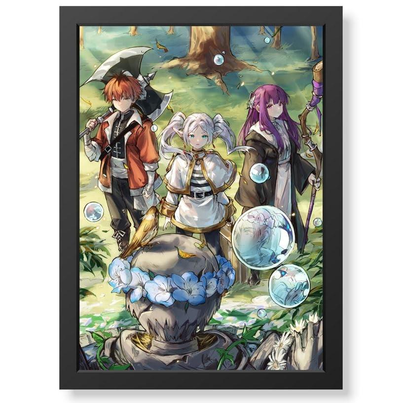 Quadro Decorativo Frieren - Jornada para o Além | Vidro Premium | Decoração Anime Otaku Gamer