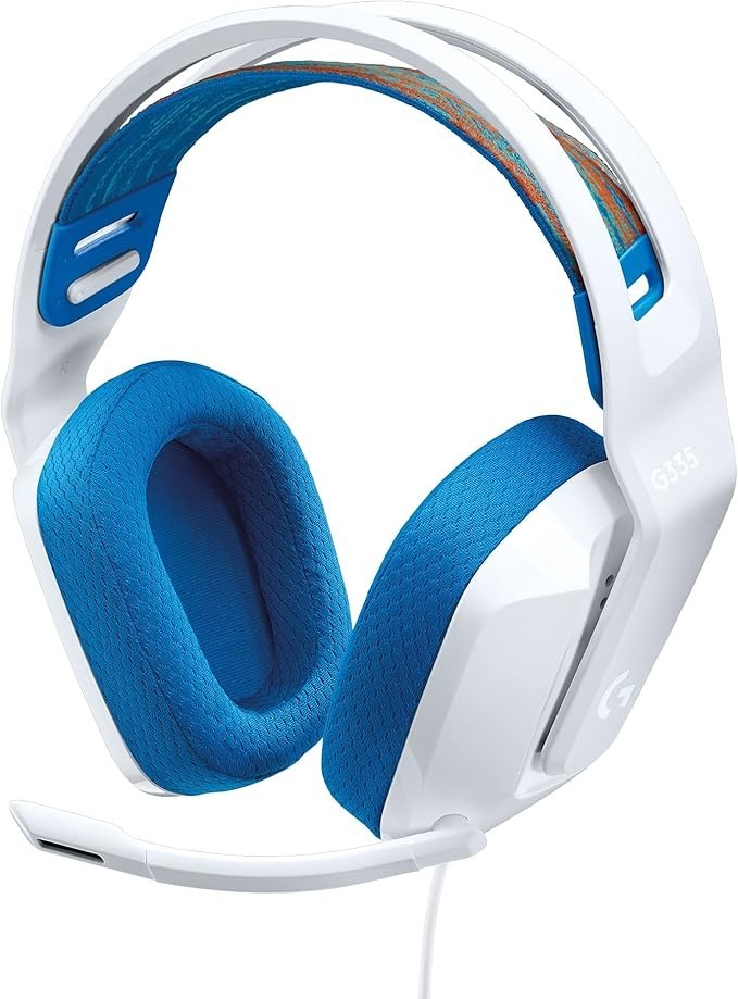Headset Gamer Logitech G335 com Almofadas com Espuma de Memória, Design Leve e Conexão 3,5mm para PC, PlayStation, Xbox, Nintendo Switch e Mobile - Preto