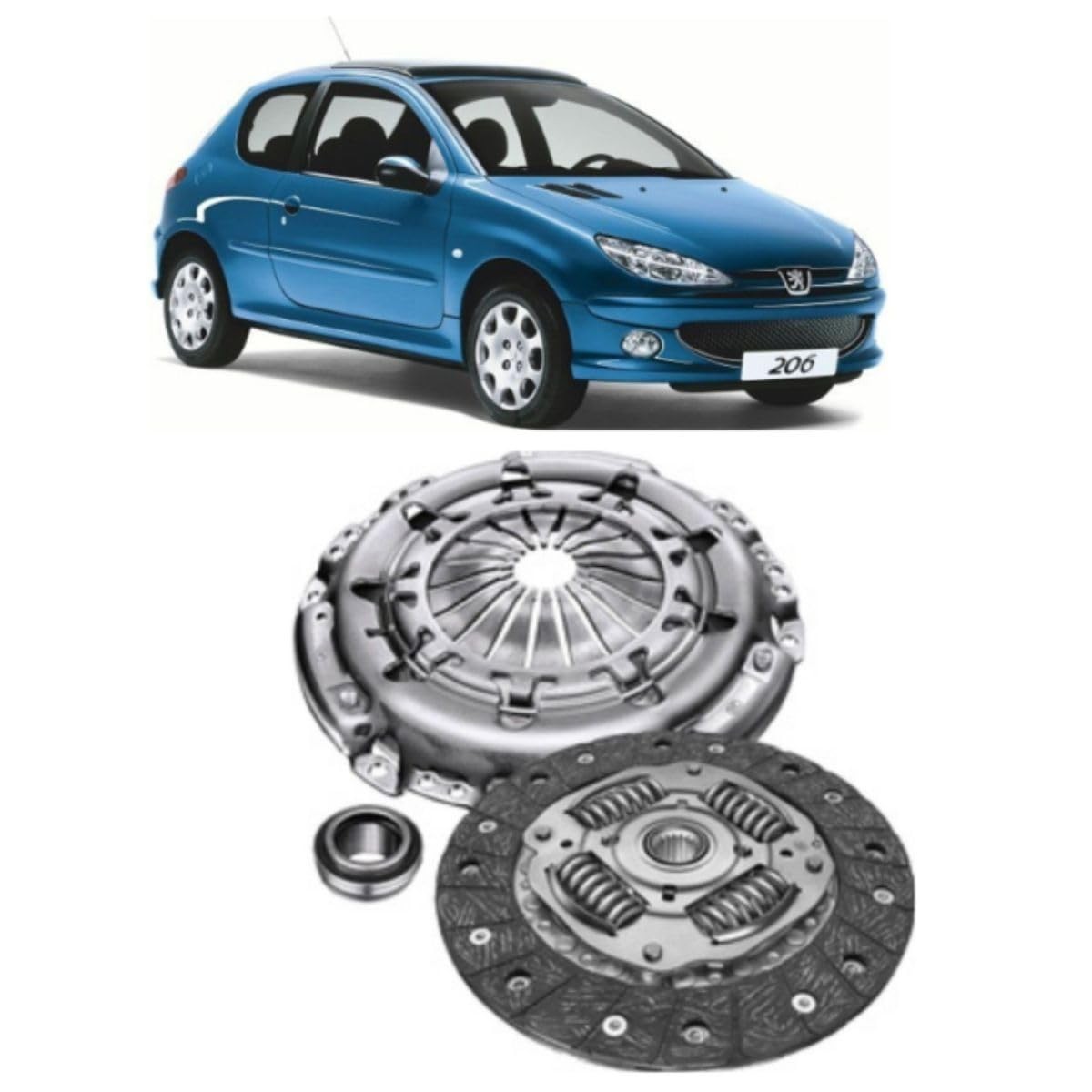 Kit Embreagem Peugeot 206 1.0 (2001-2006) - Desempenho e Durabilidade Garantidos