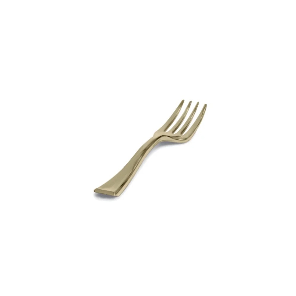 Garfo Mini Dourado: Elegância em Cada Mordida!
