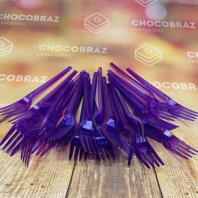 Garfo Sobremesa Neon Roxo Bello Festas – Elegância e Cor para Sua Festa