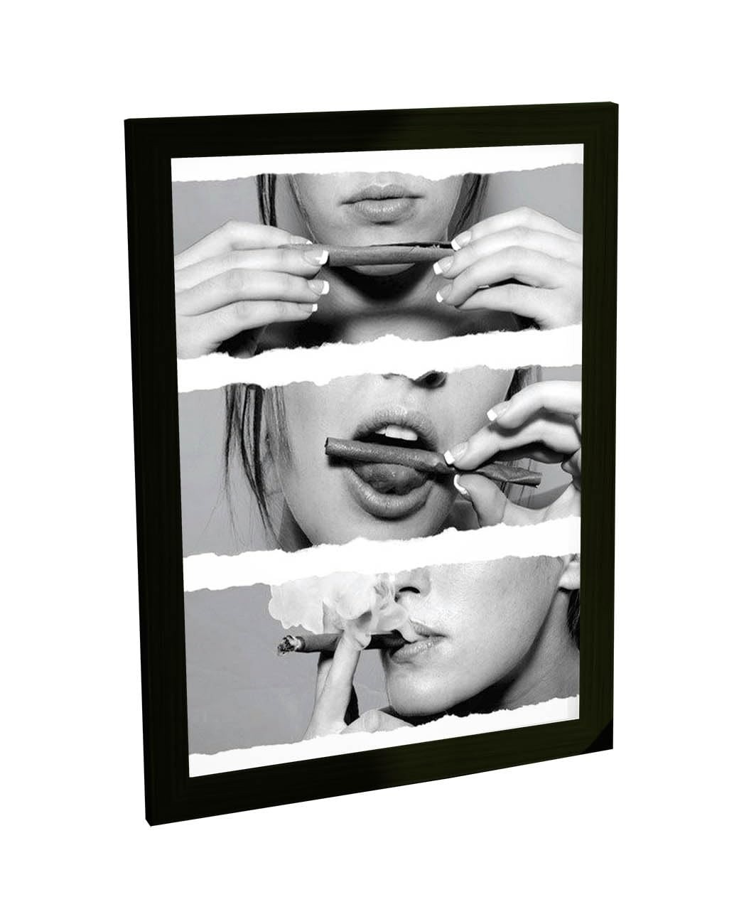 Quadro Decorativo Garota Bolando Blunt - Arte Moderna com Moldura e Alta Definição