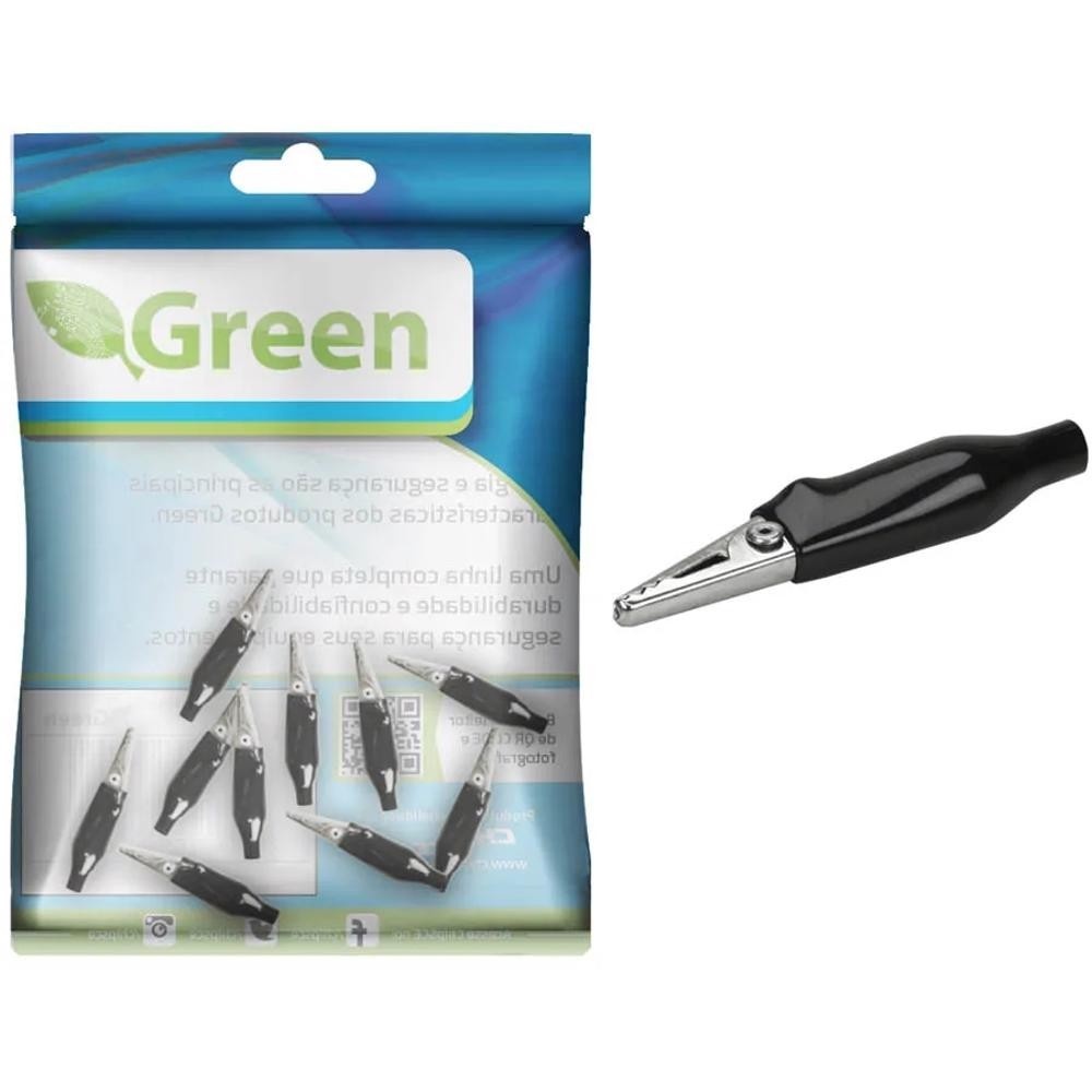 Garra Jacaré 5A: Kit com 10 Unidades + Capa