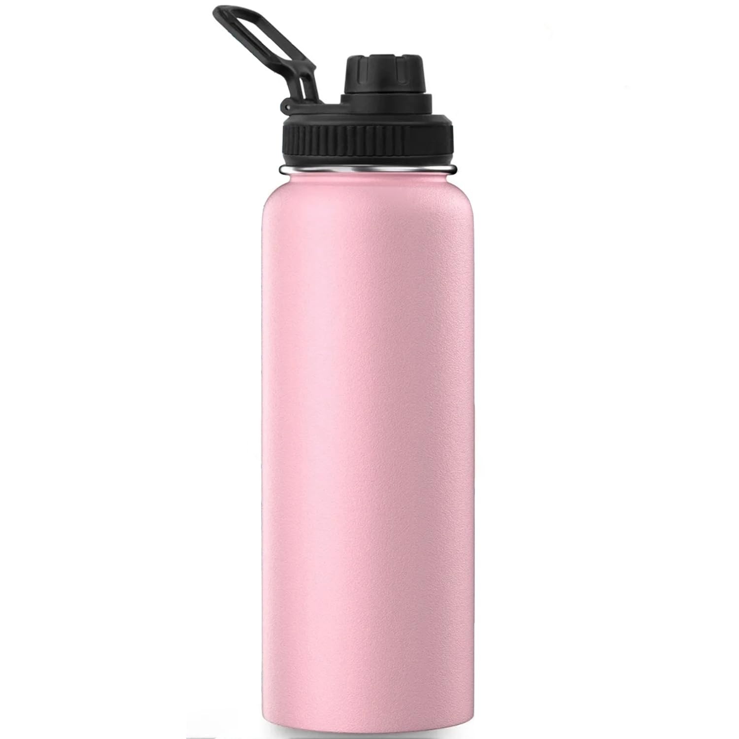 Garrafa Térmica Duplamente Isolada Rosa 1200ml - Mantém Bebidas Quentes por 8h e Geladas por 12h