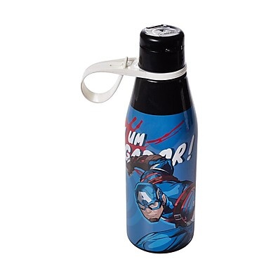 Garrafa Capitão América 530 ml com Tampa Abre Fácil - Marvel
