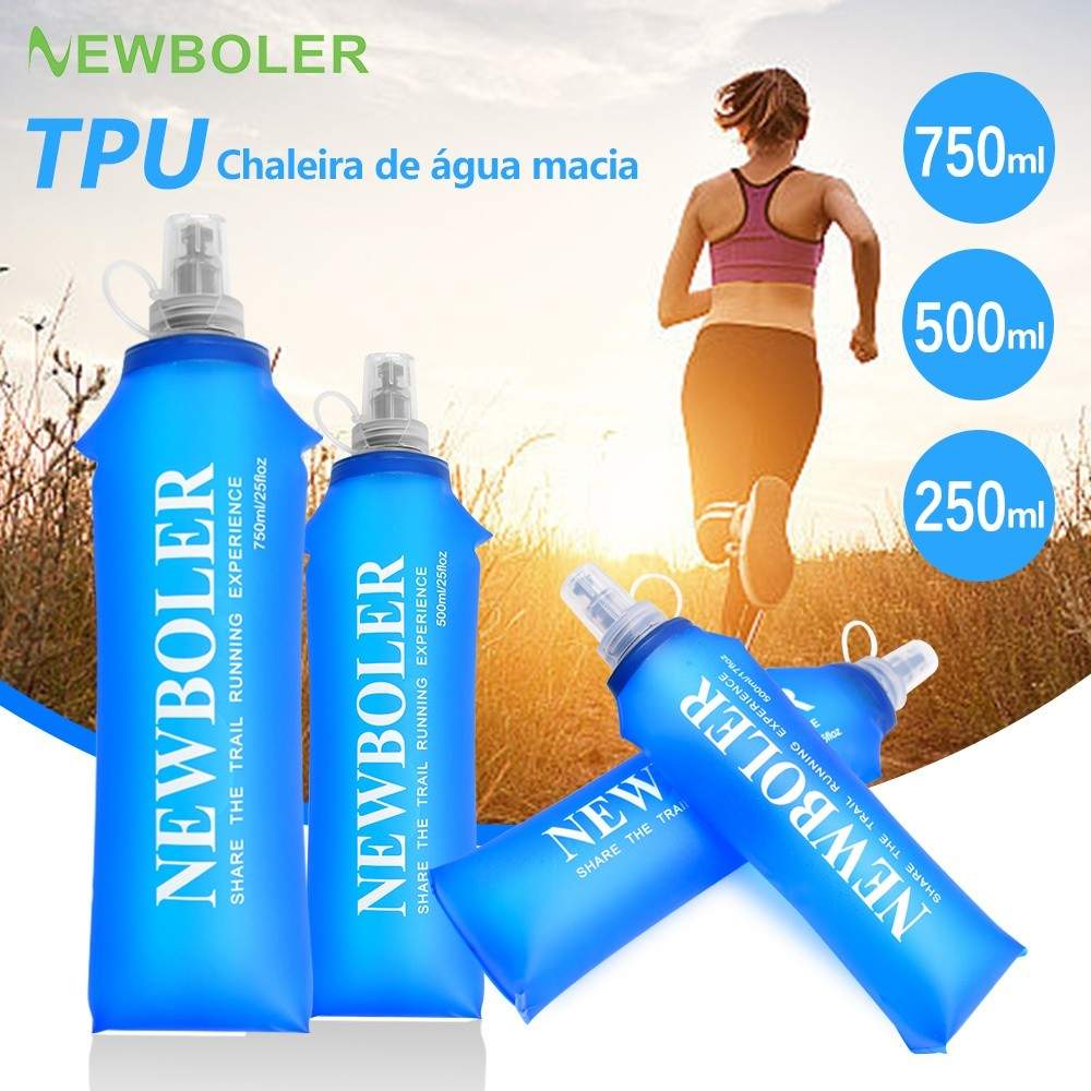 Garrafa de Hidratação Dobrável Newboler: Leve e Segura!