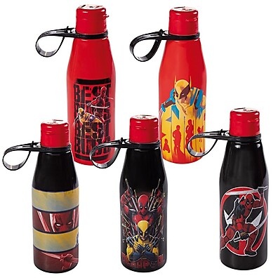 Garrafa Deadpool Wolverine 530ml Plasútil: Heróis!