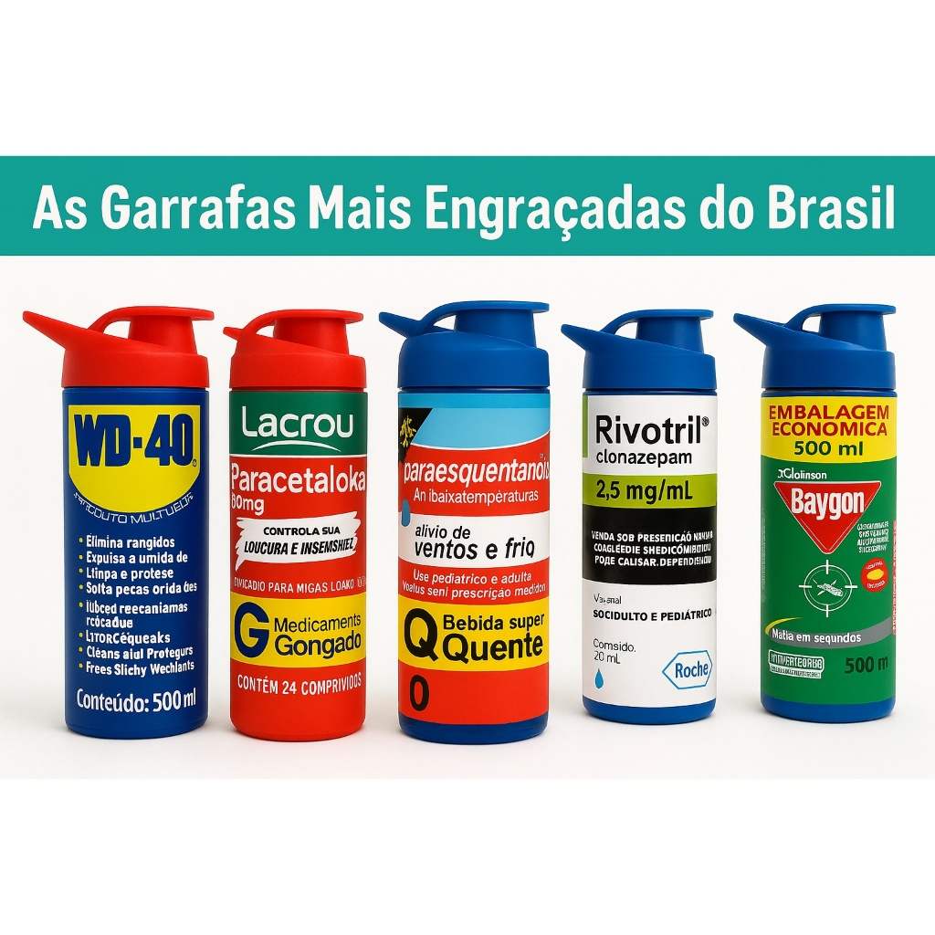Garrafa Divertida: Estilo e Humor em Cada Gole!