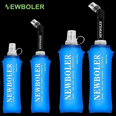 Garrafa Dobrável NEWBOLER 500ml – Hidratação Prática para Esportes