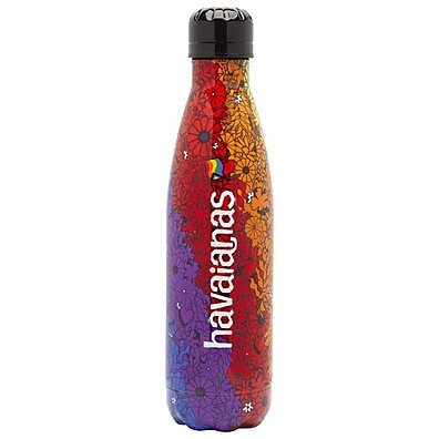 Garrafa Havaianas Pride: Hidrate-se com Estilo!