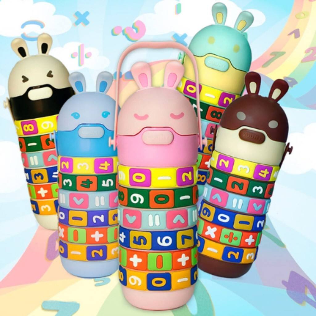 Garrafa Infantil 520ml: Diversão e Tabuada!