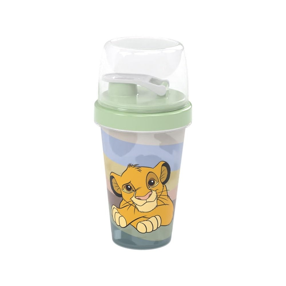 Mini Garrafa Shakeira Rei Leão Mufasa 320ml - BPA Free | Presente Infantil Injetado