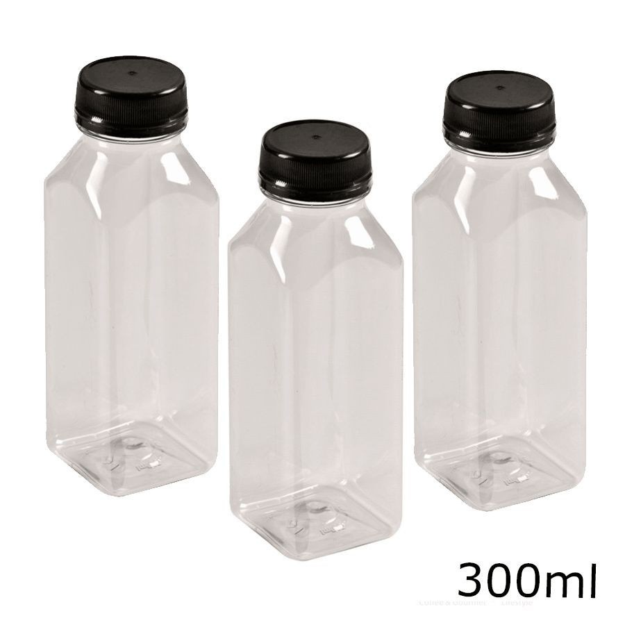 Garrafa Pet 300ml para Chocolate: Kit com 3 - Rizzo