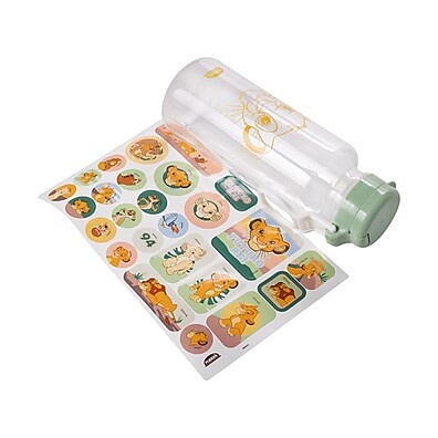 Garrafa Rei Leão 600ml: Personalize e Leve a Magia!
