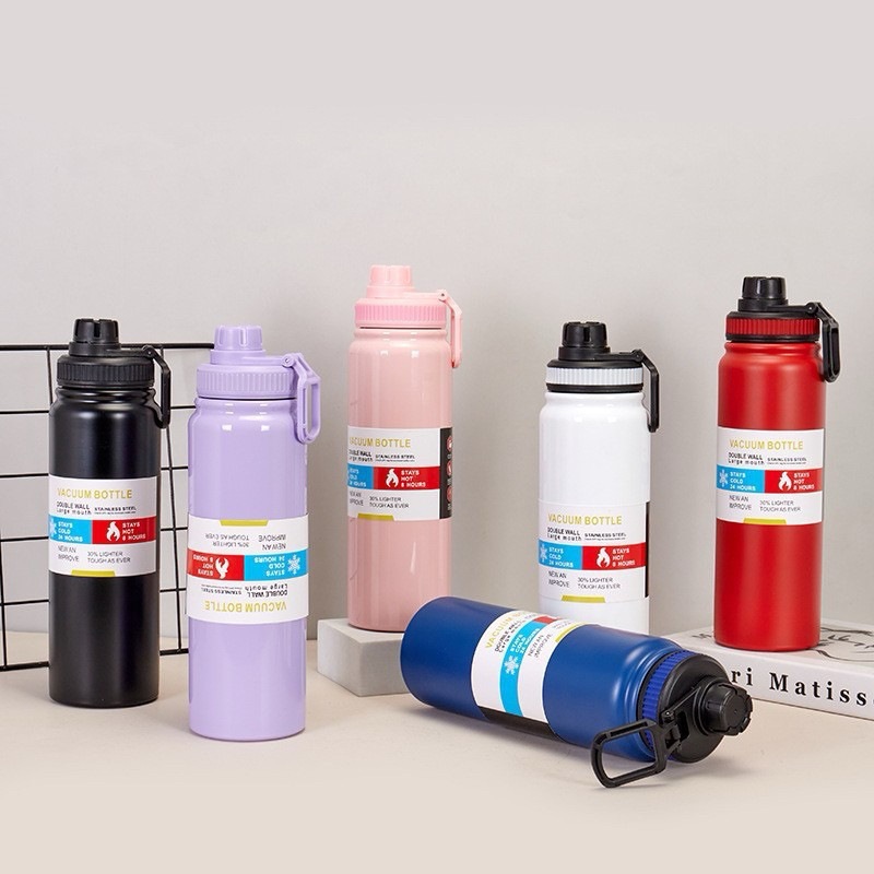 Garrafa Térmica Academia 800ML com Alça: Leve, Isolada e Prática