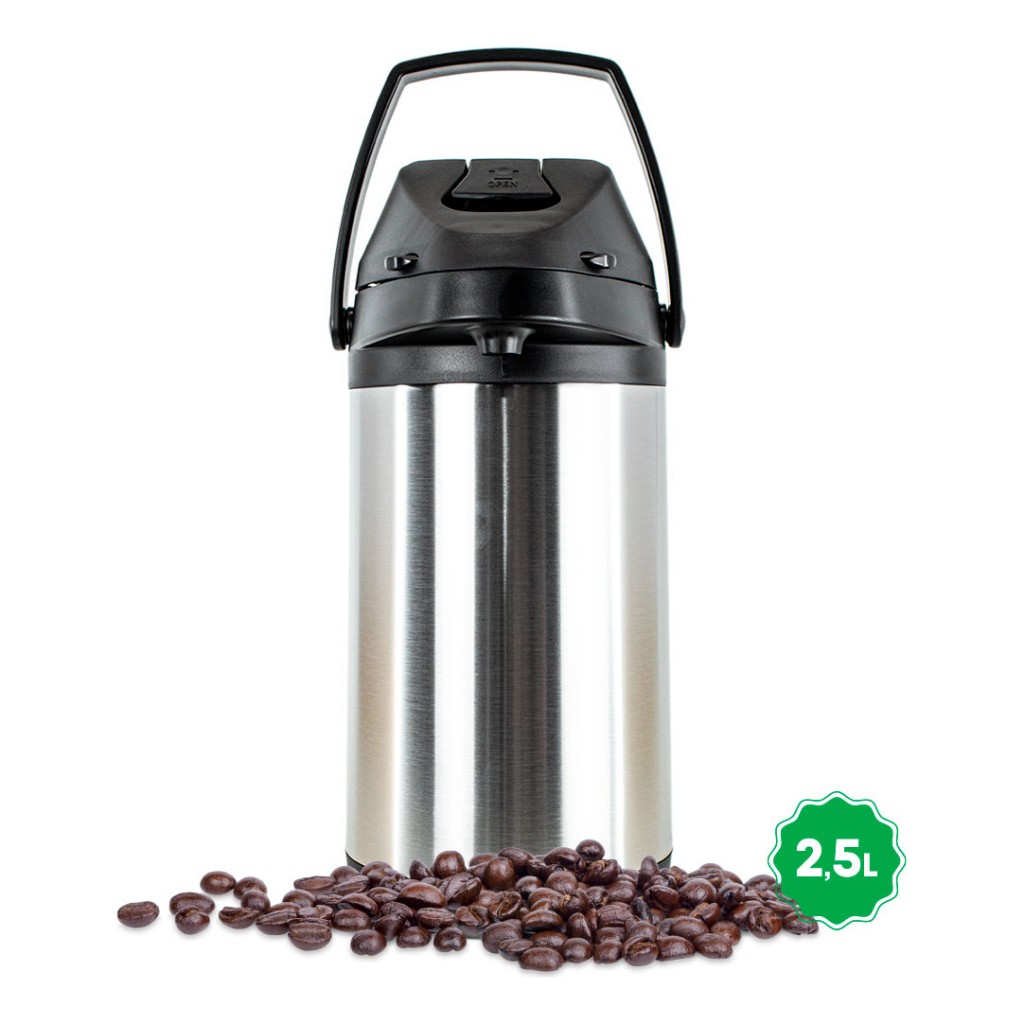 Garrafa Térmica Chacal 2.5L: Café Quente por Horas!