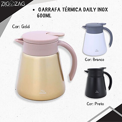 Garrafa Térmica Daily 650ml - Mantém Bebidas Frias ou Quentes