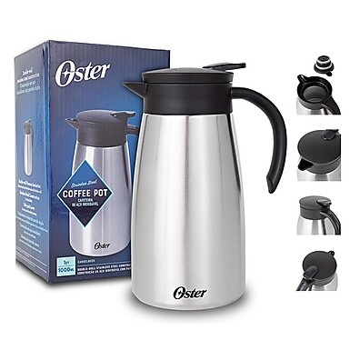 Garrafa Térmica Oster 1000ml: Café Quente por Horas!