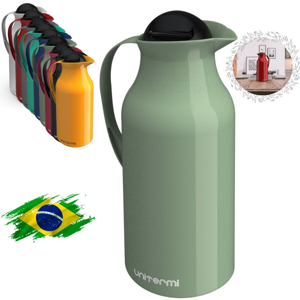 Garrafa Térmica Siena Unitermi 1L: Mantenha Seu Líquido Perfeito!