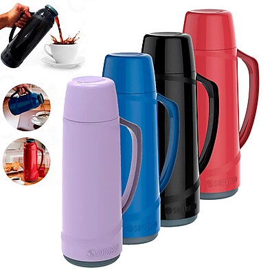 Garrafa Térmica Soprano 1L: Café Quente ou Água Gelada!