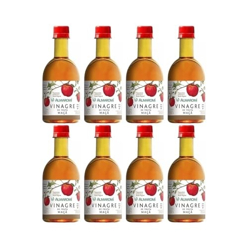 Kit 8 Garrafas de Vinagre de Maçã 400mL - Almaromi