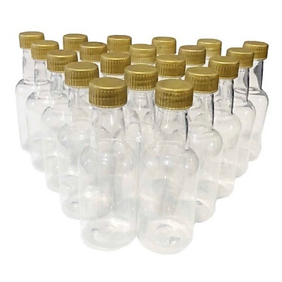 Garrafinhas 50ml Douradas: Kit com 50!
