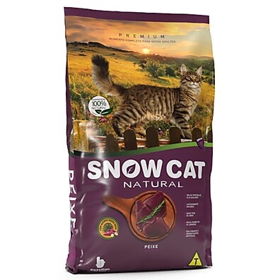 Ração Snow Cat Premium Natural Peixe 10,1kg: Nutrição de Qualidade para Seu Gato