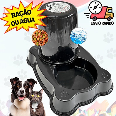 Comedouro e Bebedouro Pet: 1,5L para Cães e Gatos 🐶🐱
