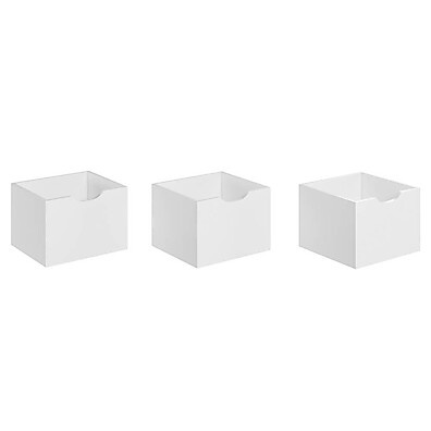 Gavetas Organizadoras: Kit 3 Unidades Branco Q01