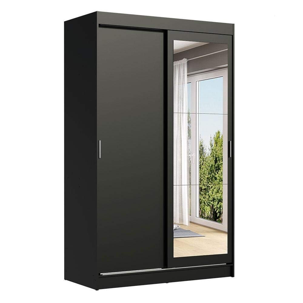 Guarda-Roupa Solteiro Madesa Tokio 2P com Espelho e 2 Gavetas – Organize seu Quarto com Estilo