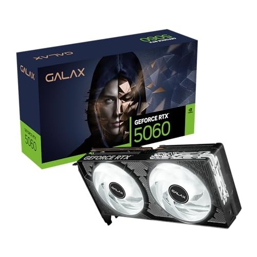 PLACA DE VIDEO NV RTX5060 8GB BLACK GF 1-CLICK OC 128BITS GDDR7 GALAX 56NSN8MDDCOC