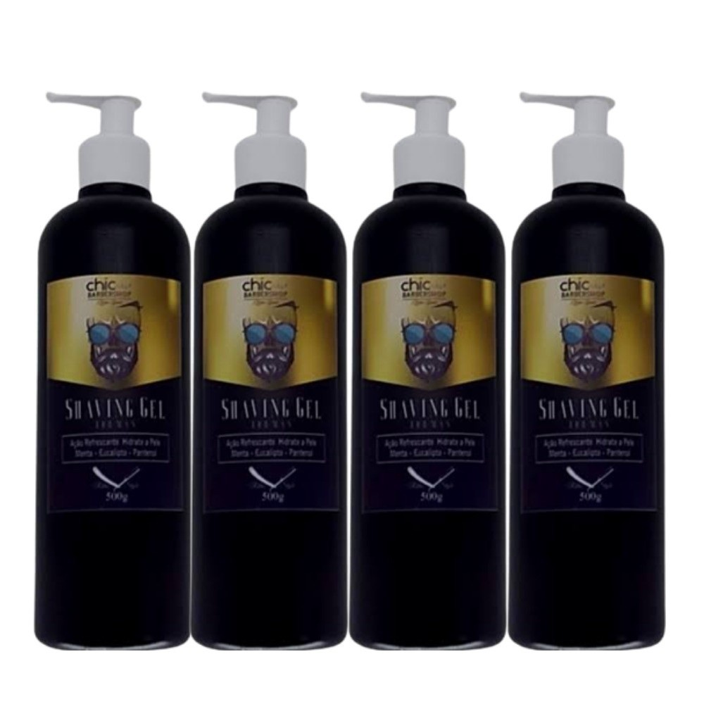 Gel de Barbear Chichair 500g: Barbear Suave e Preciso