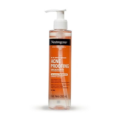 Gel de Limpeza Neutrogena Acne Proofing: Combate à Acne com Ácido Salicílico