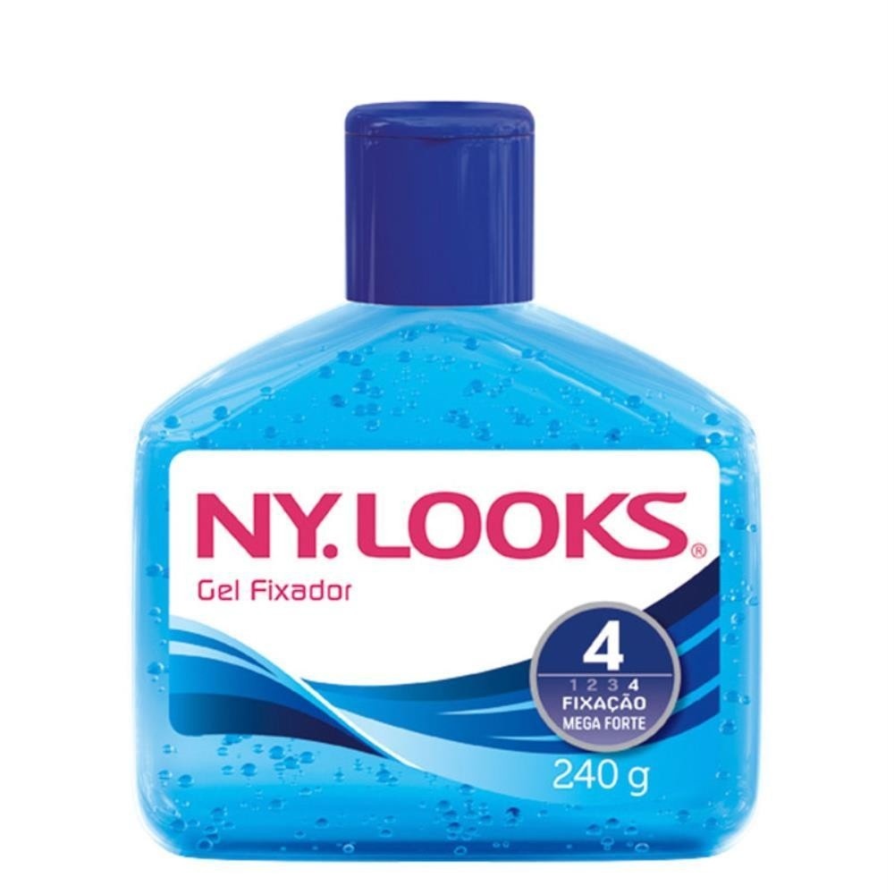 Gel Fixador Ny Looks Azul 240g: Fixação Mega Forte!