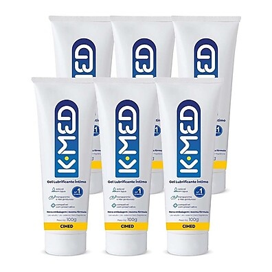 Gel Lubrificante Íntimo K-med 100g – Kit com 6 Unidades