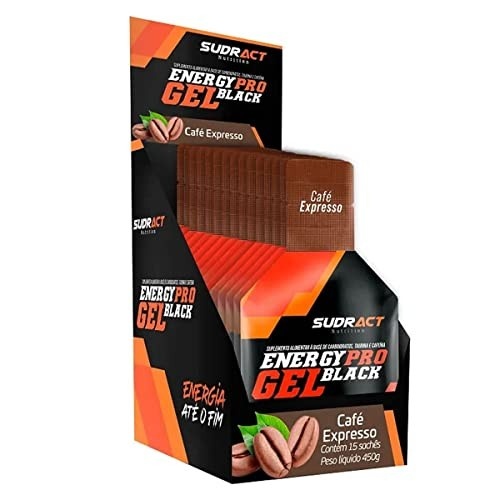 Sudract Energy Pro Gel Black - 15 Sachês 30G Café Expresso - Nutrition