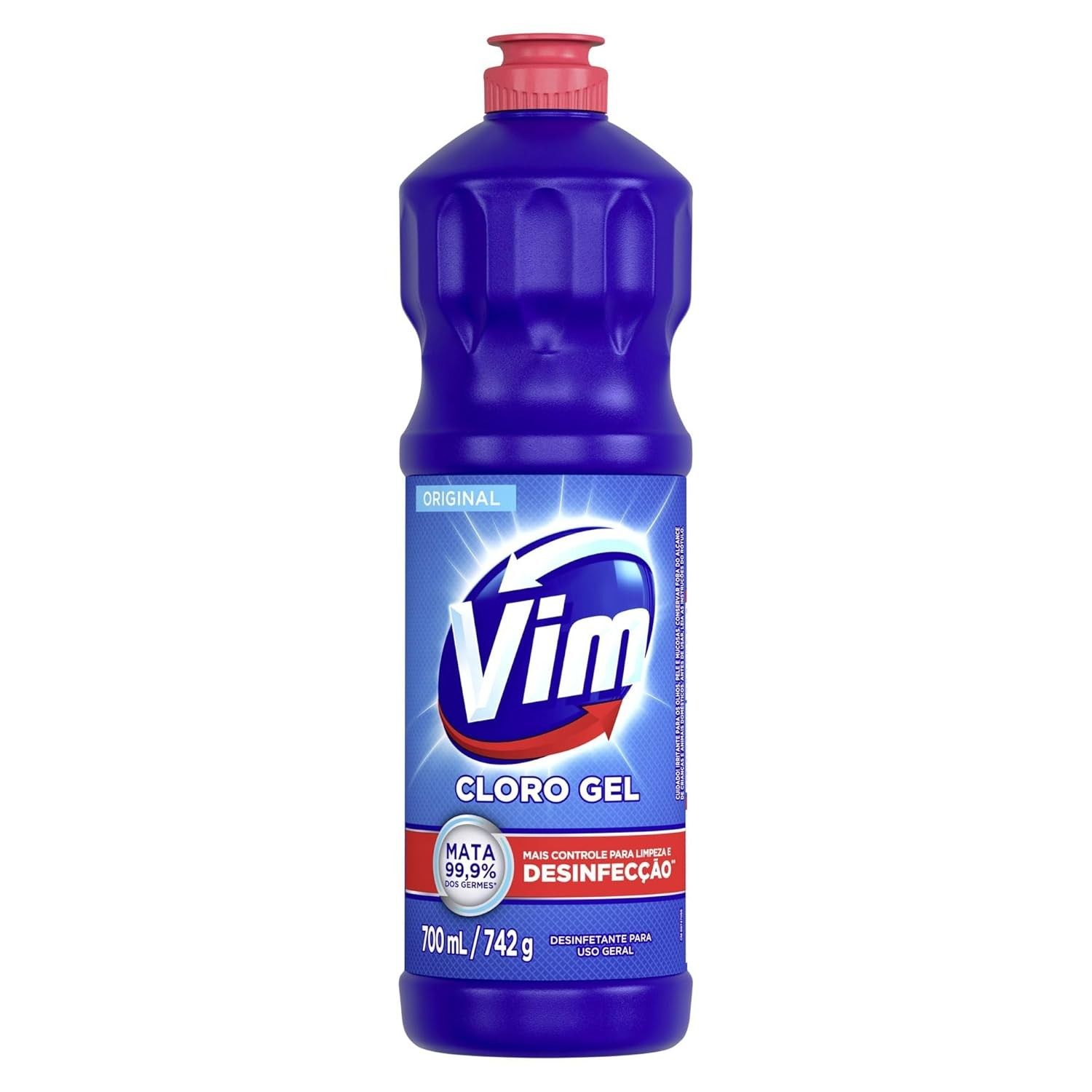 Cloro Gel Vim Original 700ml - Limpeza Profunda e Desinfecção Total