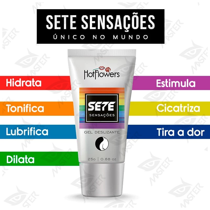 Gel Sete Sensações Hot Flowers: Lubrificante Anal com 7 Benefícios