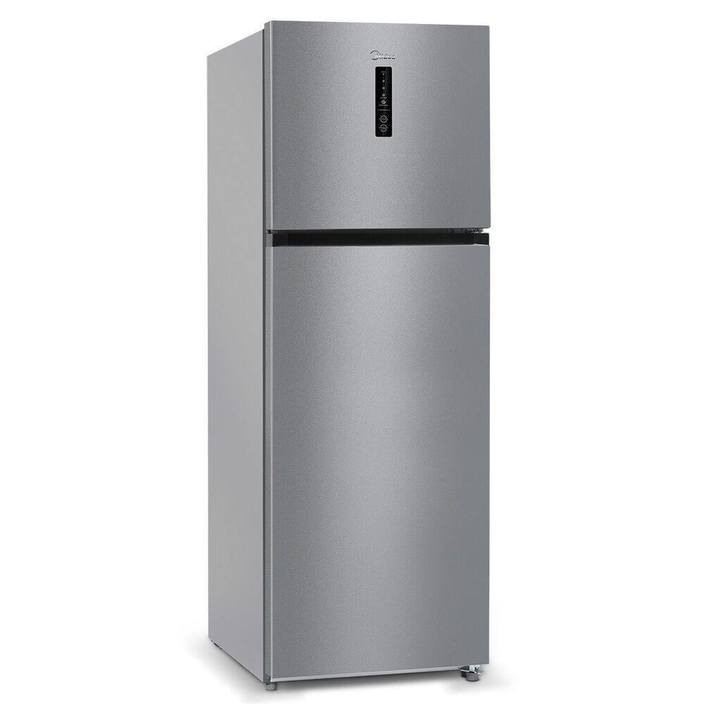 Geladeira Midea Frost Free 347L: Prata e Inteligência
