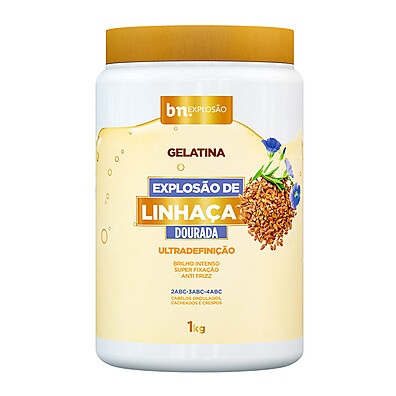 Gelatina de Linhaça: Cachos Definidos e Hidratados