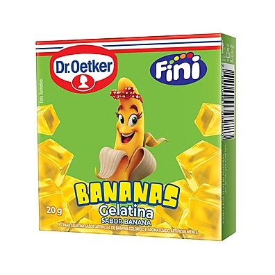 Gelatina Fini Bananas Dr. Oetker: Diversão em 20g!