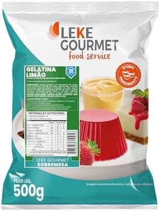 Leke Gourmet Gelatina Limão em pó 500g