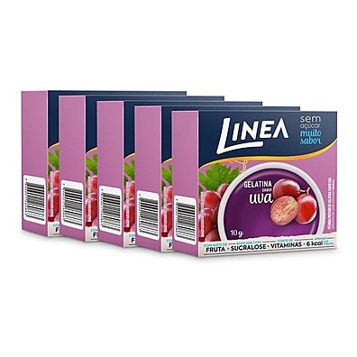 Gelatina Linea Uva: Sabor e Leveza em 5 Unidades!