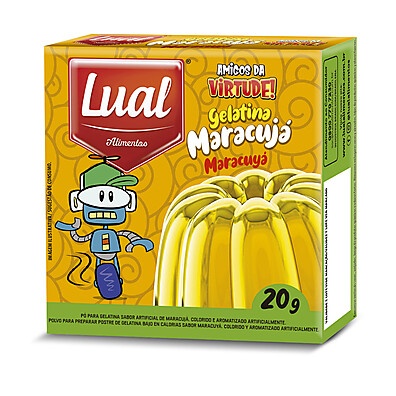 Gelatina Maracujá Lual: Sabor Tropical em 20g