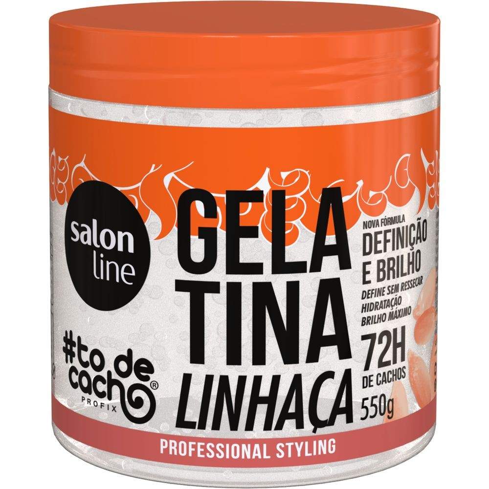 Gelatina Salon Line Linhaça: Cachos Definidos por 72h!