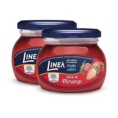 Geleia de Morango Linea: Sabor e Saúde em 2 Potes!