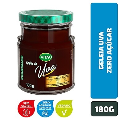 Geleia de Uva Zero Açúcar Vitao: Sabor e Saúde!