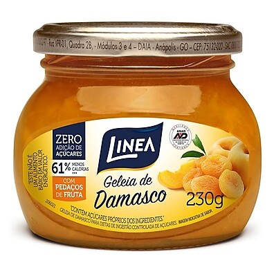 Geléia Diet de Damasco Linea – Sabor Natural e Zero Açúcar