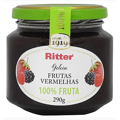 Geléia Frutas Vermelhas Ritter: 100% Fruta!